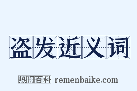 盗发近义词是什么意思的图片